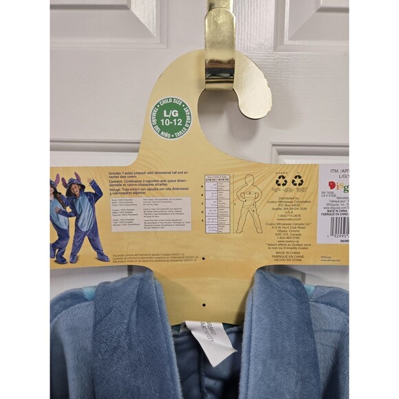 Disguise Stitch Costume Kids Official Lilo and Stitch Costume Jumpsuit LG  10-12 - Picture 3 of 3